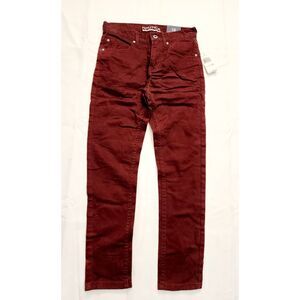 NWT NAUTICA Big Boys Merlot Brushed Twill Pants Skinny Fit Size 10